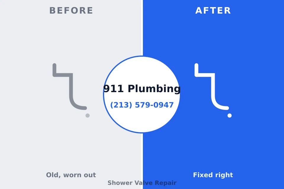 Before and after: plumbing repair Bar Nunn, WY